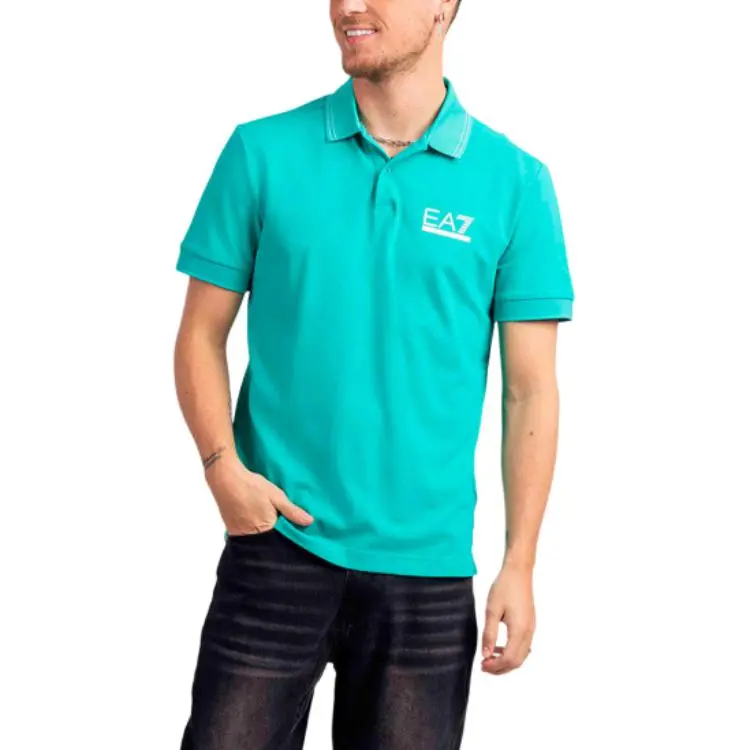 EMPORIO ARMANI EA7 Polo Shirt Men's Green-3