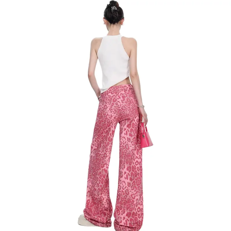 Concubine Zhu Jeans Women's Pink-4