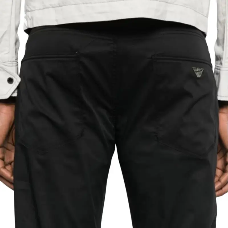 EMPORIO ARMANI Mid rise Straight leg Chinos-3