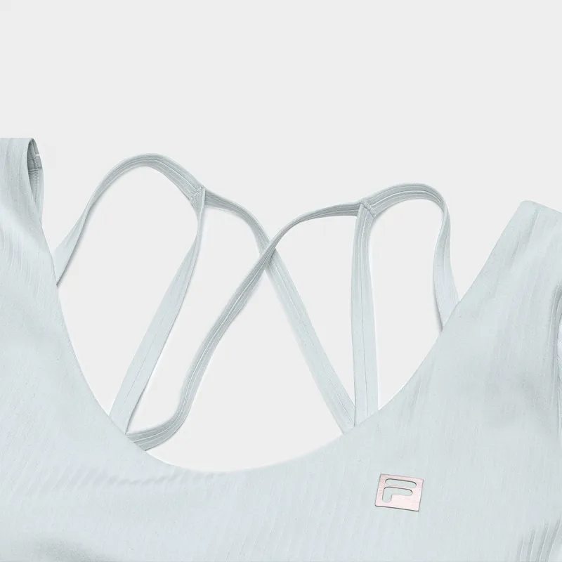 FILA Regular T Shirt Women's Bean Gray Blue-4