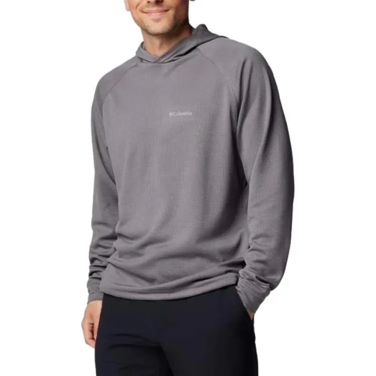 Columbia Black Mesa Waffle Knit Hoodie Sweatshirt Men's Gray-2