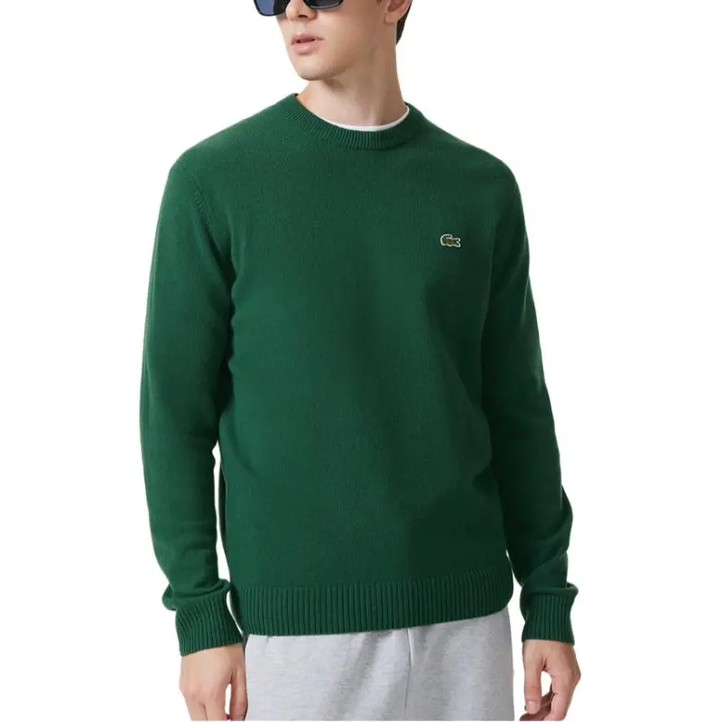 LACOSTE Sweaters Men Crocodile Green-1