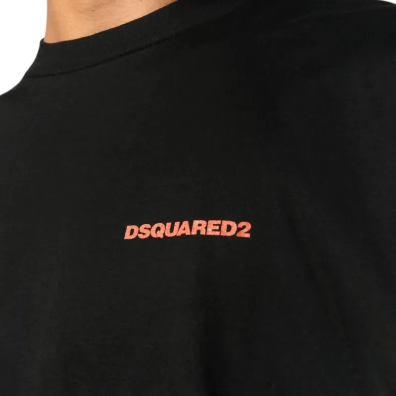 DSQUARED2 Tie dye Logo print T shirt-5
