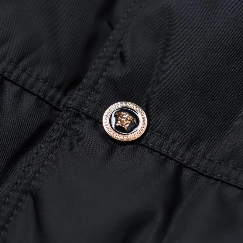 VERSACE Jackets Men Black-10
