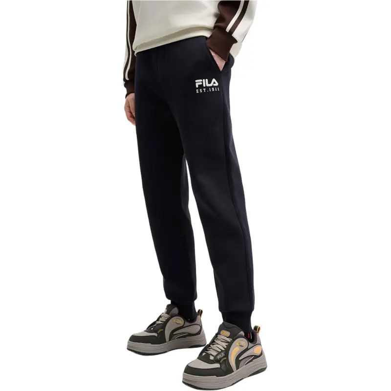 FILA ORIGINALE Knitted Sweatpants Men's Legend Blue-3