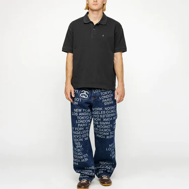 Stussy SS24 Drop2 Pigment Dyed Pique Polo Shirt - Cheap Rcj Stussy SS24 Drop2 Pigment Dyed Pique Polo Shirt - Cheap Rcj