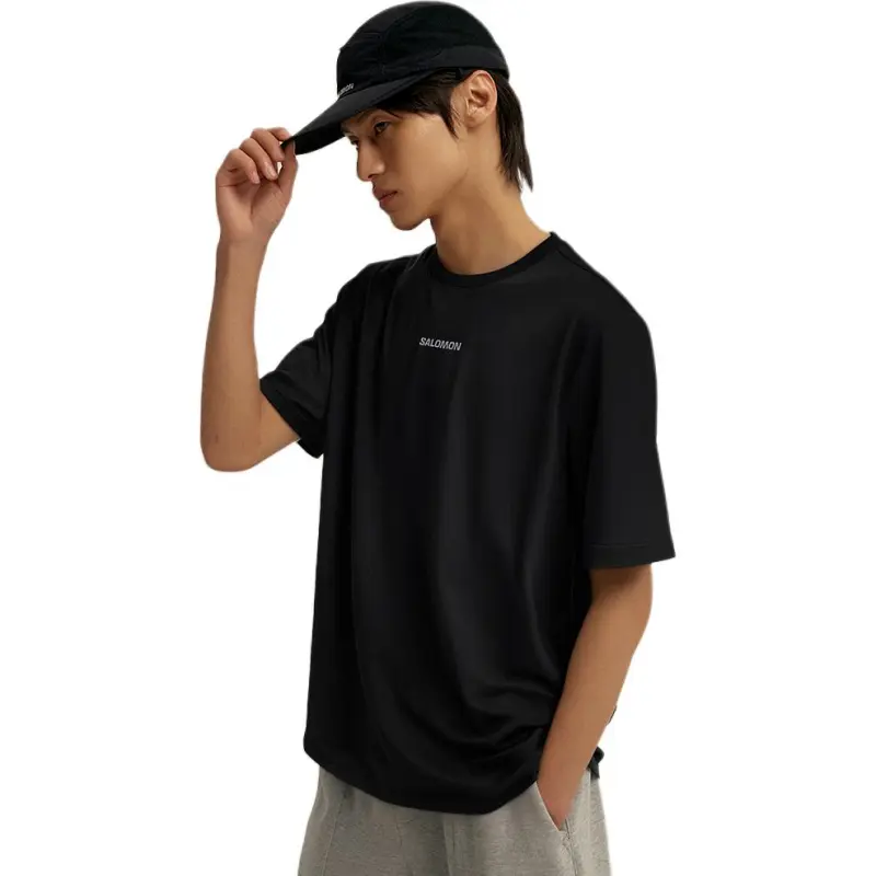 SALOMON T Shirts Men Black-2