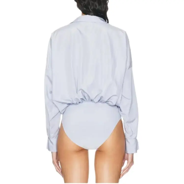 NORMA KAMALI Bodysuits Women's Light Blue-1