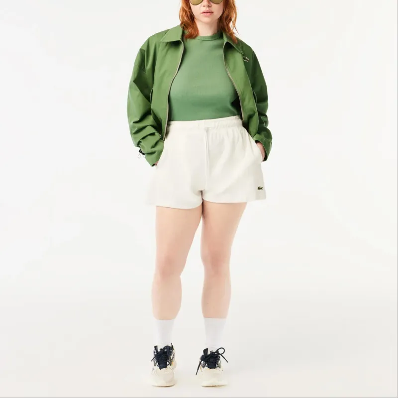 LACOSTE Casual Shorts Women's Ecru-2