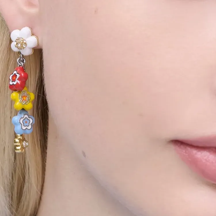 MARC JACOBS The Enamel Wild Daisy Statement Earrings-2