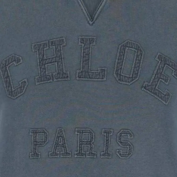 Chloé Logo Detailed Long Sleeved Sweatshirt-4