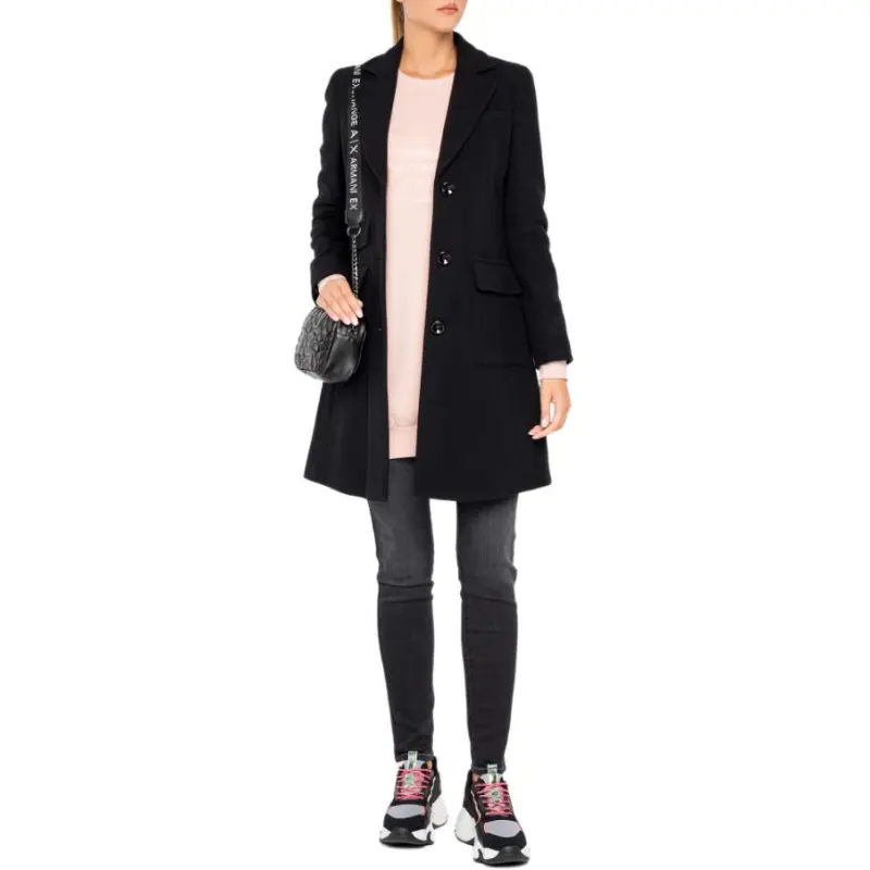 EMPORIO ARMANI Coats Women's Black-2