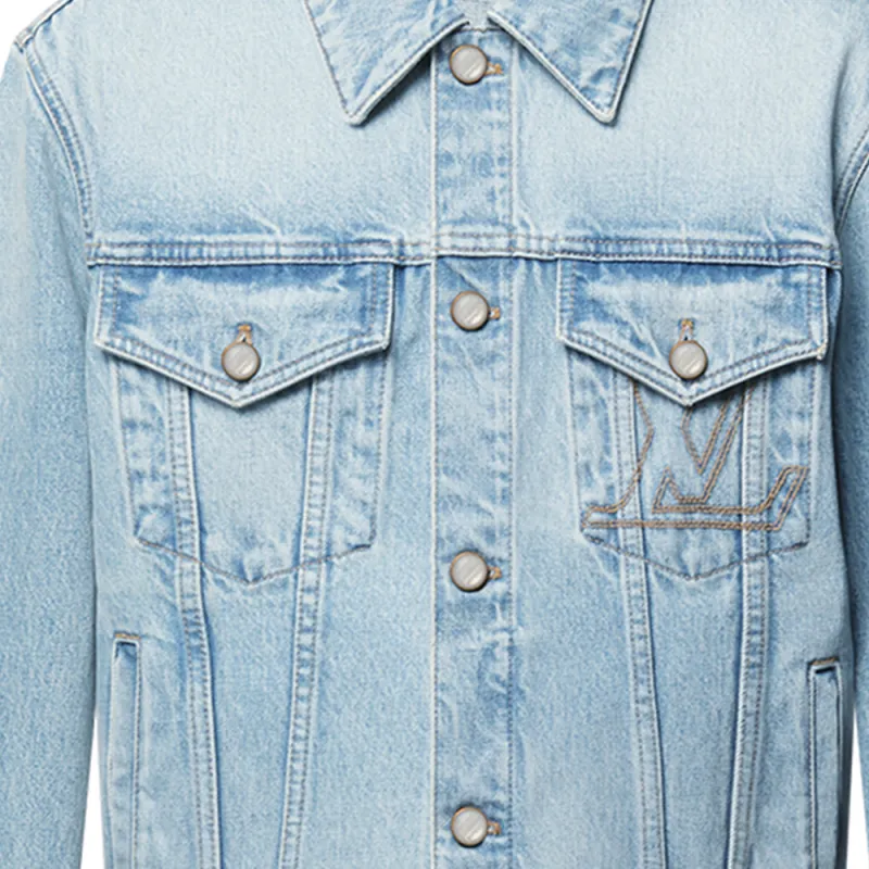 LOUIS VUITTON Denim Trucker Jacket-4