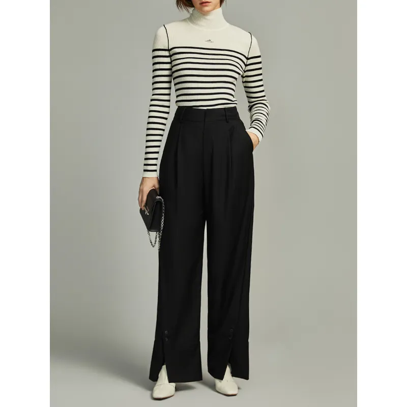 ELLE Casual Pants Women's Black-3