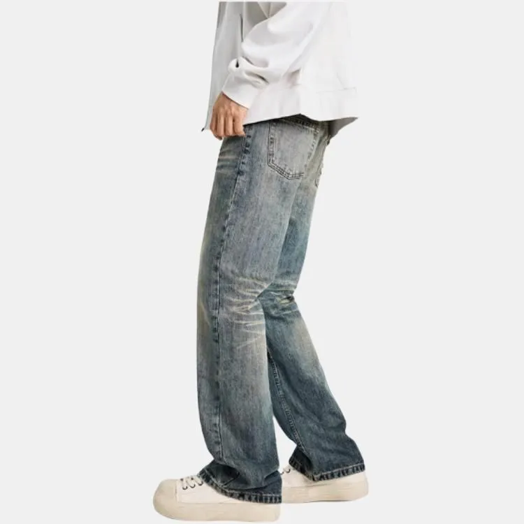 YINLEI Jeans Unisex Blue-3