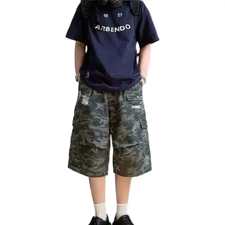 FCMM Casual Shorts Unisex Army Green-2