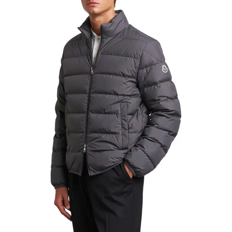 Moncler Logo Patch Mock Neck Padded Jacket-5