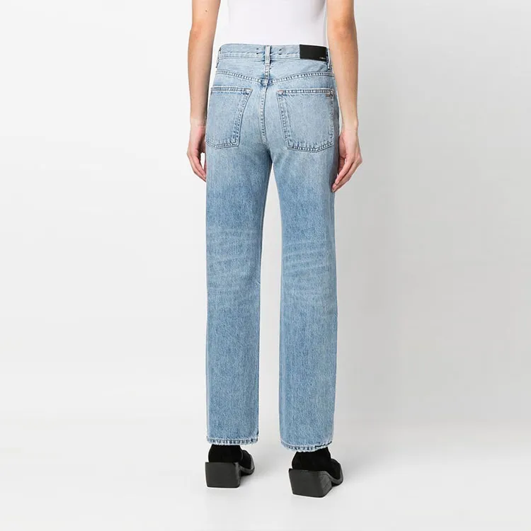 AMIRI Logo Patch Washed Straight Leg Jeans-3