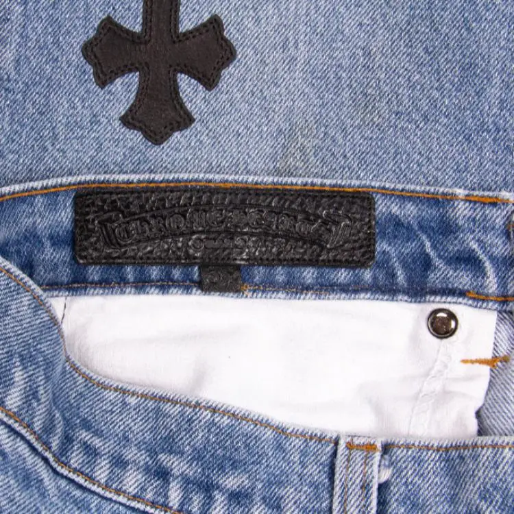 Chrome Hearts Jeans Men's Denim Blue-5