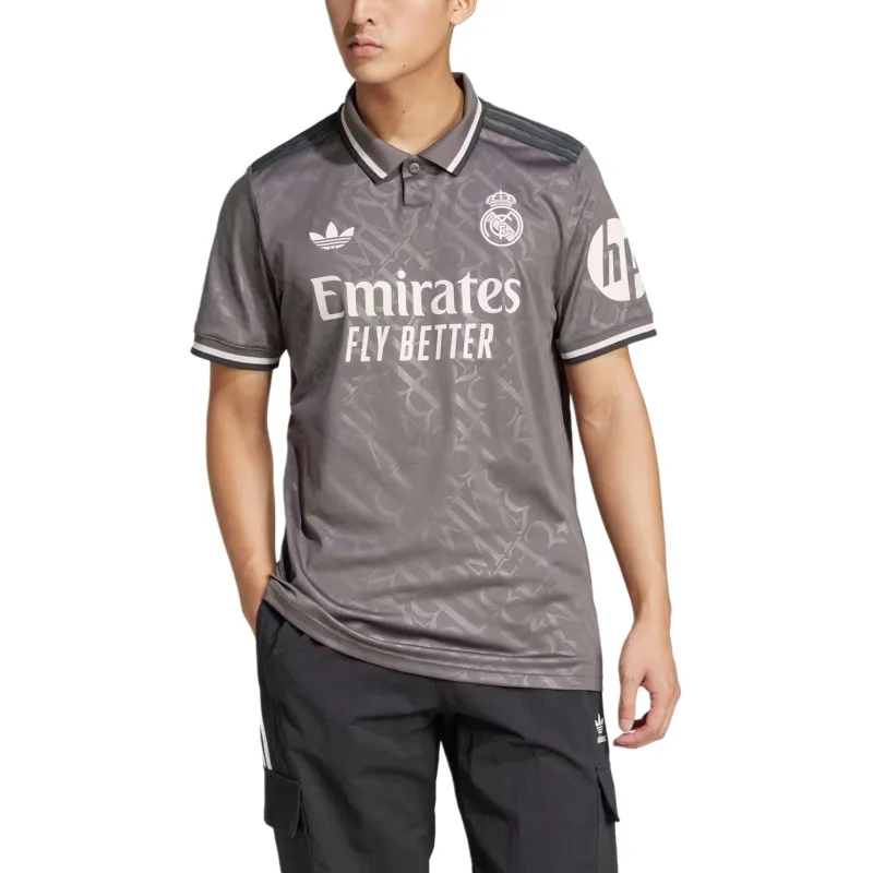 Adidas Originals Polo Shirt Men's Charcoal Gray-2