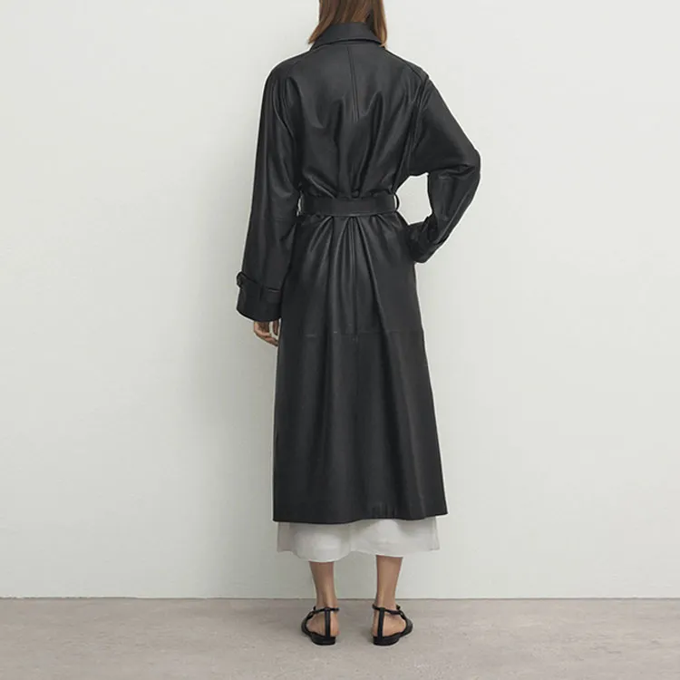 Massimo Dutti Trench Coat Women's Black-2