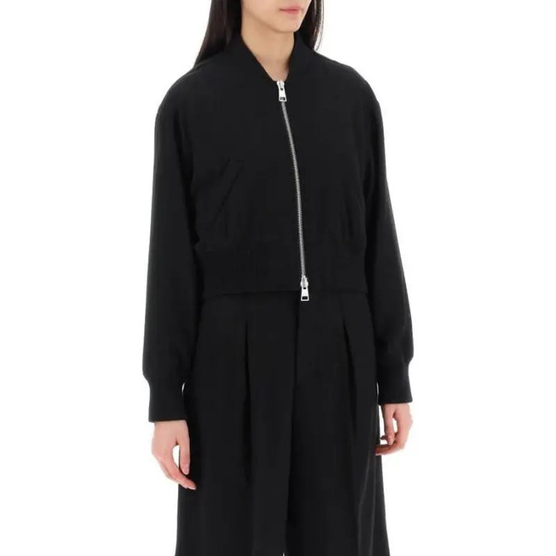 AMIPARIS Paris Zip Up Padded Bomber Jacket-3