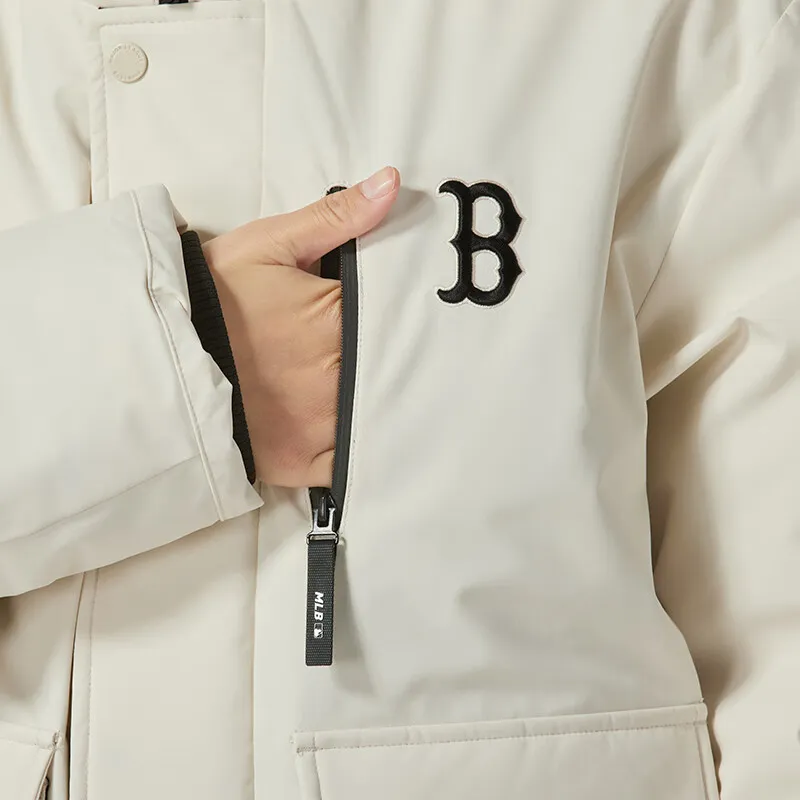 MLB Boston Red Sox FW24 Down Jacket Unisex Dark Cream-4