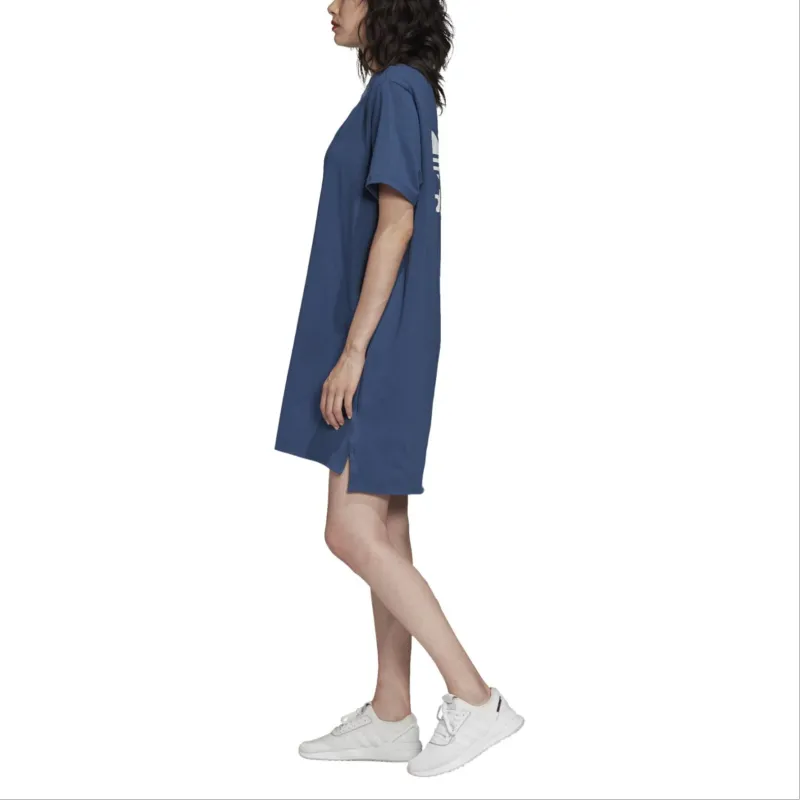 Adidas Originals Short Sleeved Dresses Women's Dark Blue-3