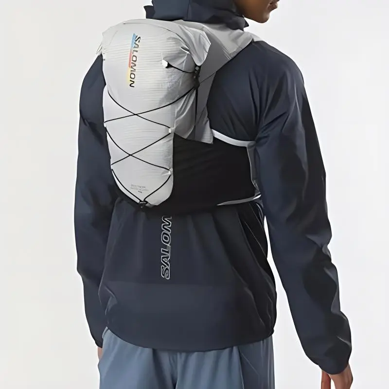 SALOMON Backpack Waterproof Fabric White & Black Men's-2
