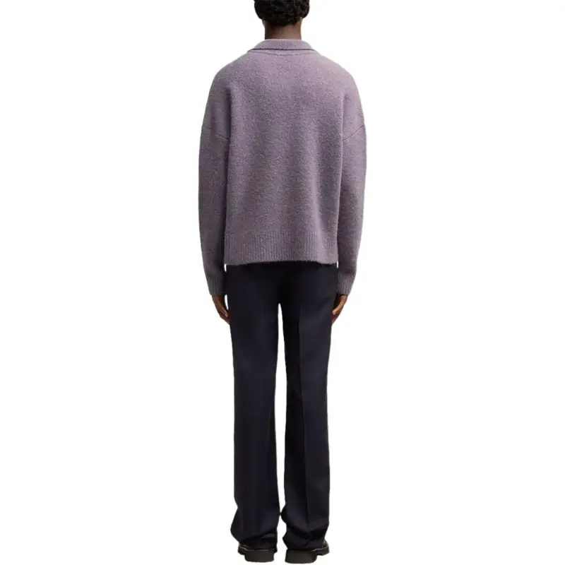 AMIPARIS Paris Ami De Coeur Knitted Polo Sweater-4