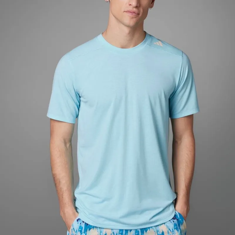 Adidas D4T T-Shirts Men Blissful Blue-1
