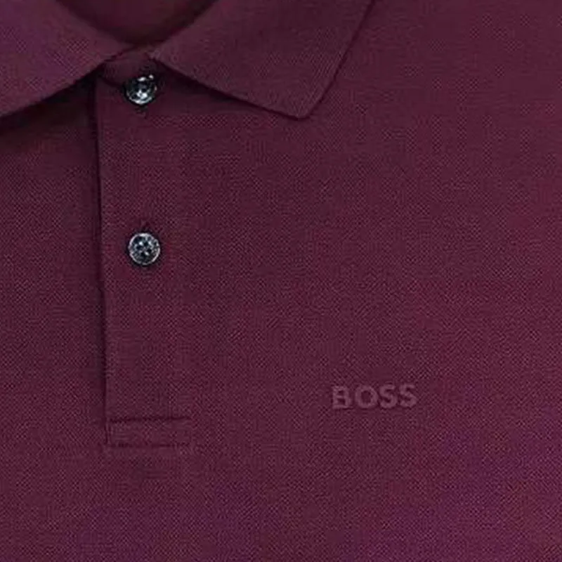 HUGO BOSS Polo Shirt Men's Dark Red-5
