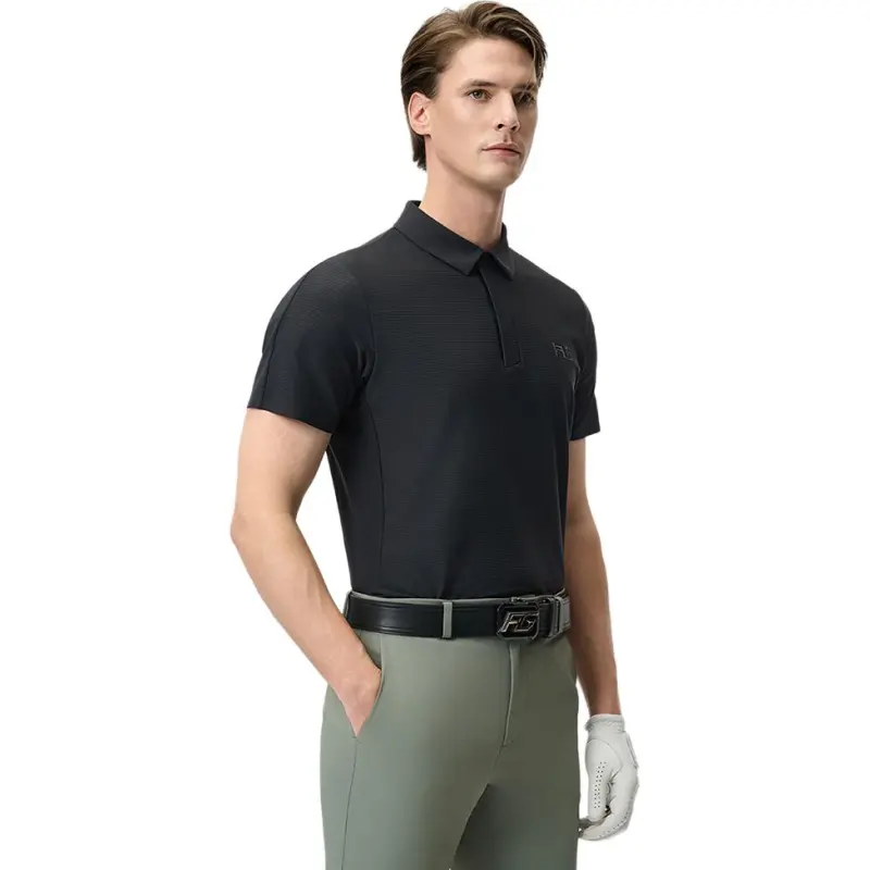 FILA Golf Series Polo Shirt Men's Pitch Black-4