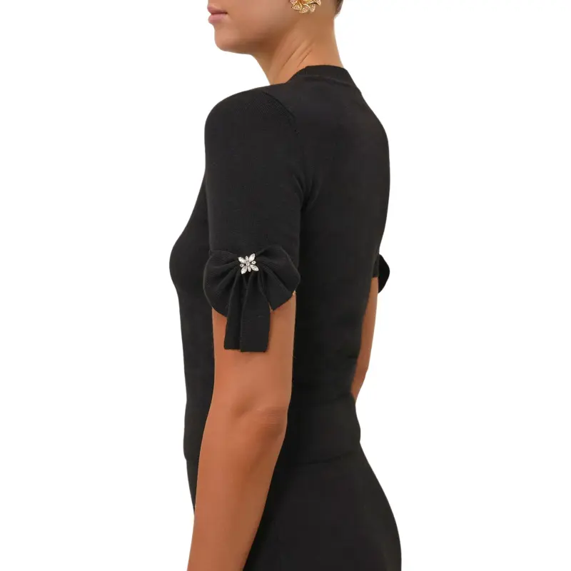 Zimmermann Crush Bow-embellished T-shirt-4