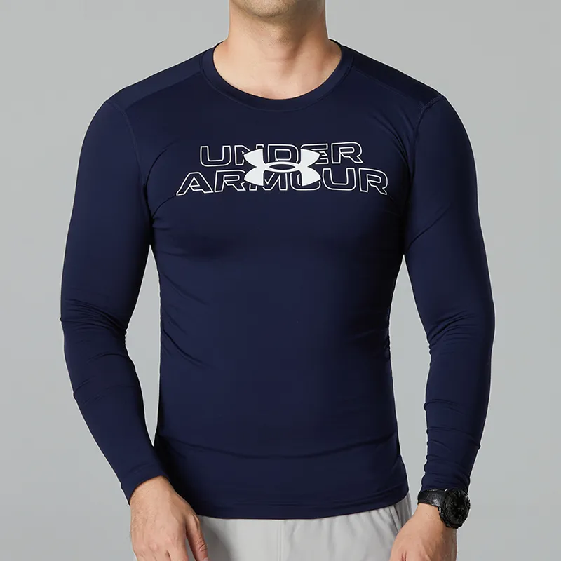 Under Armour Fitness Clothing Men Navy Blue-2