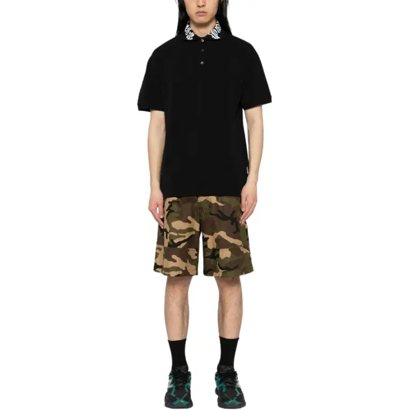 PALM ANGELS Logo print Polo Shirt-3