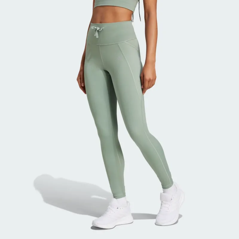 Adidas Women's Essentials Leggings Silver Green-2