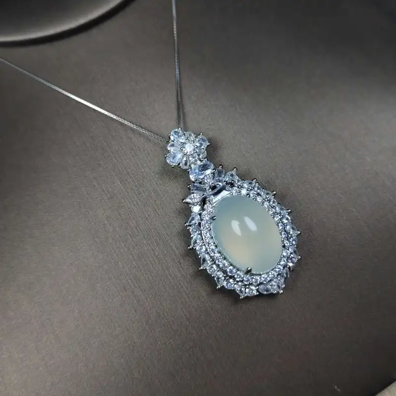 Grace Chalcedony Necklaces Women's-4