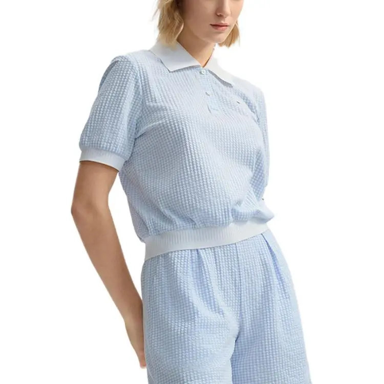 FILA Polo Shirt Women's Ice Heart Blue-4