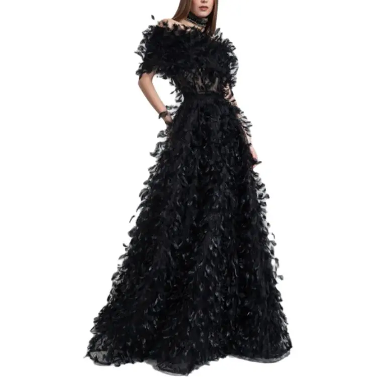 Gemy Maalouf Short-Sleeved Dresses Women's Black-2