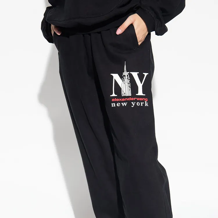 Alexander Wang Logo print Cotton blend Track Pants-1