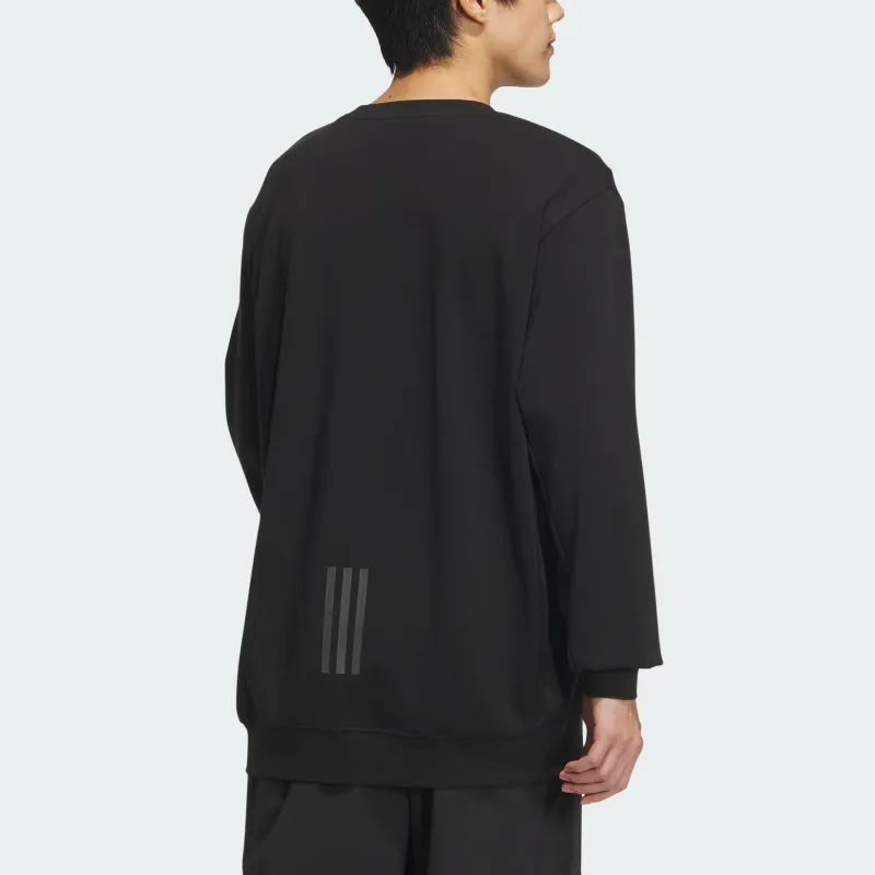 Adidas FW24 M TRANS CREW1 Sweatshirt Men's Black-3