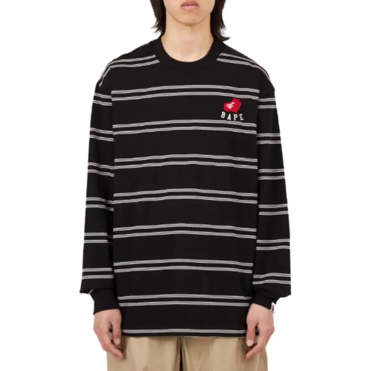 Bape Ape Heart Hoop L/S Tee-2