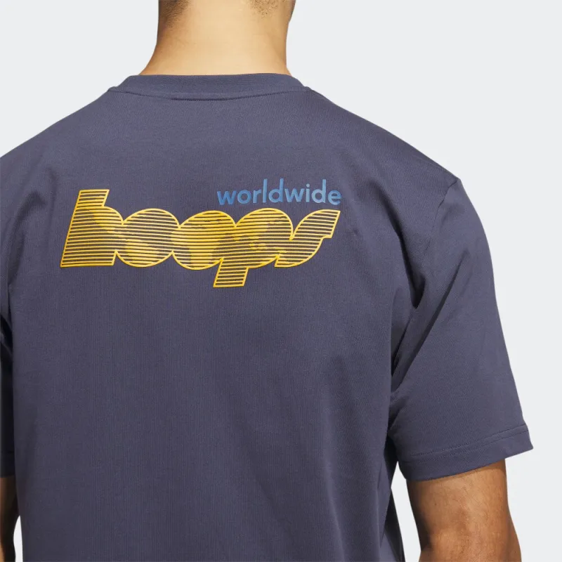 Adidas T Shirts Men Dark Navy Blue-4