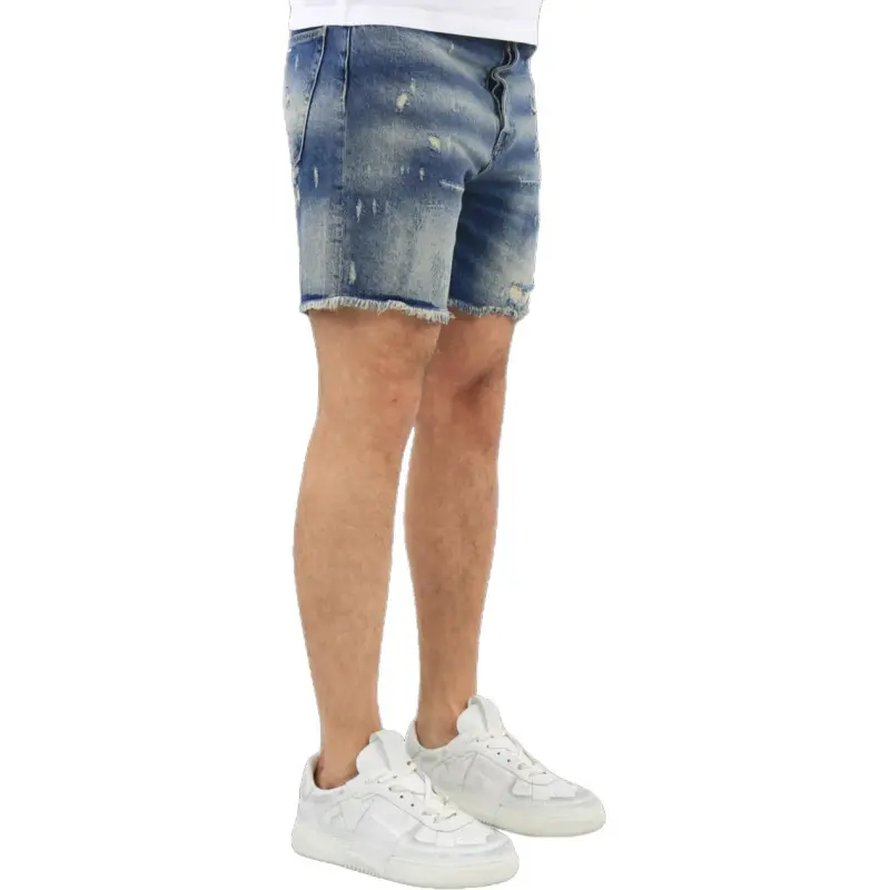Flaneur Homme Denim Shorts Men's Light Blue-2