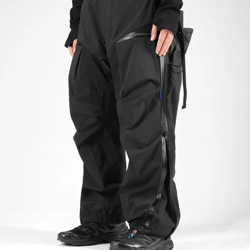 REINDEE LUSION Cargo Pants Unisex Black-2
