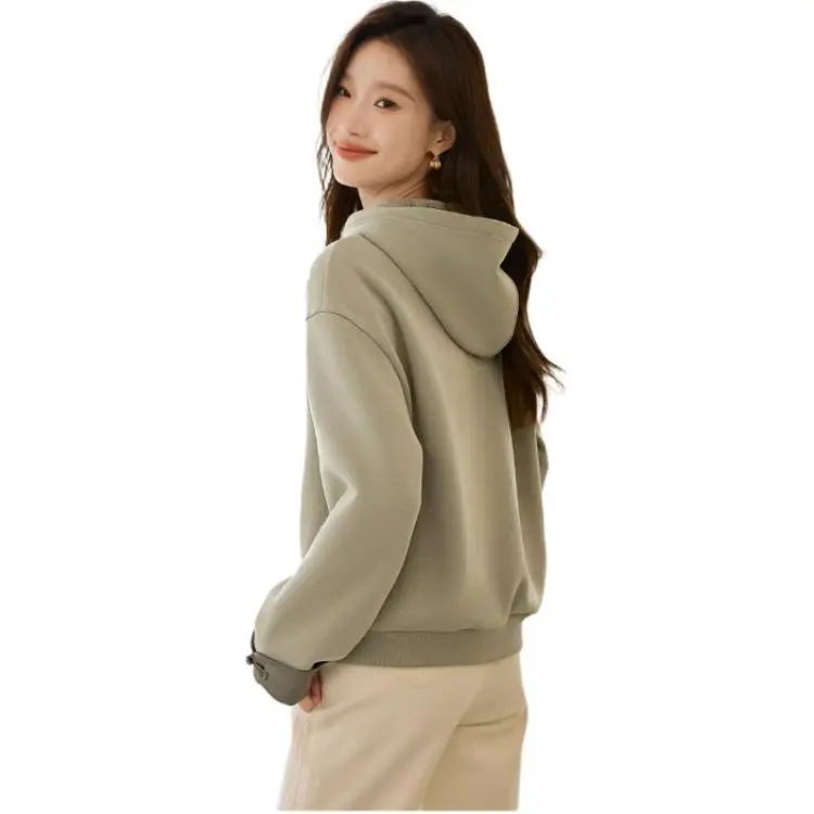 Mo Han Yi Mei Sweatshirt Women's Green-1