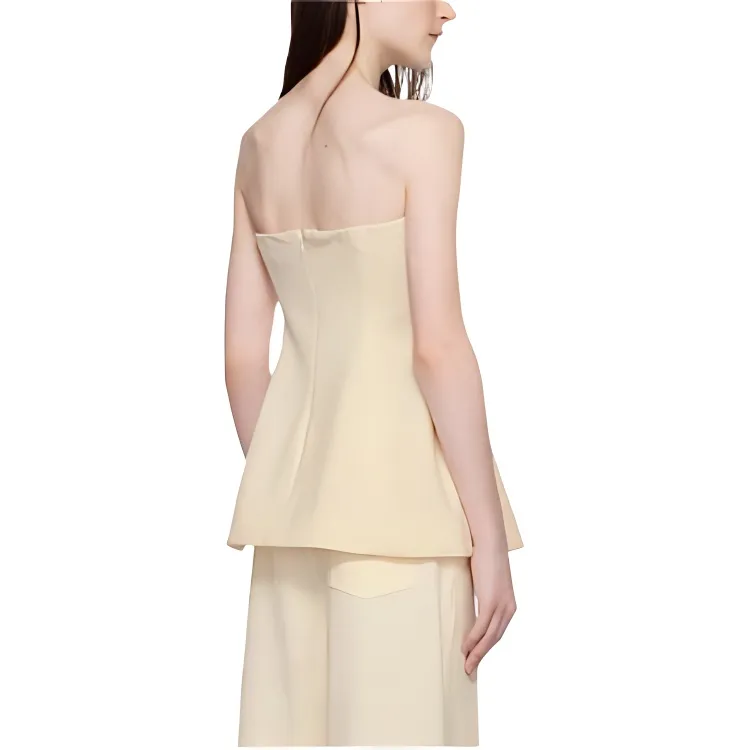Staud Strapless Top Women's Ecru-1