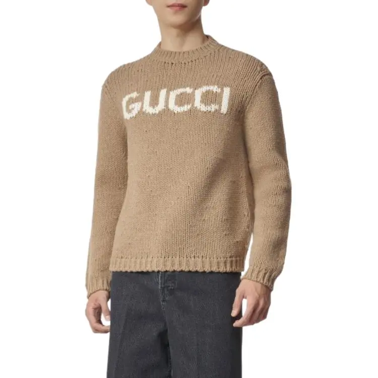 GUCCI Logo jacquard Sweater-2
