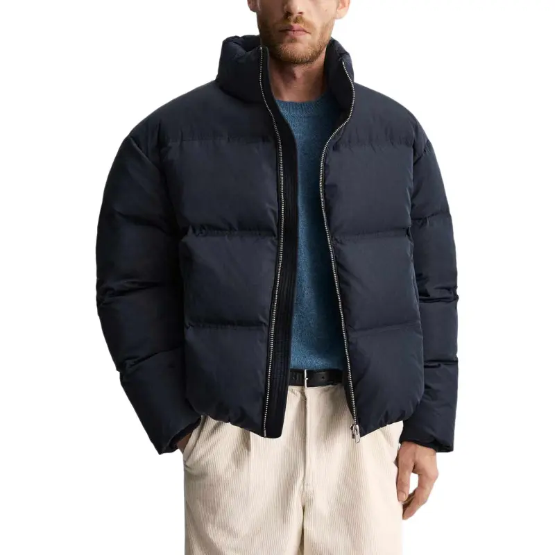 ZARA Puffer Jacket Men's Sea Blue-3